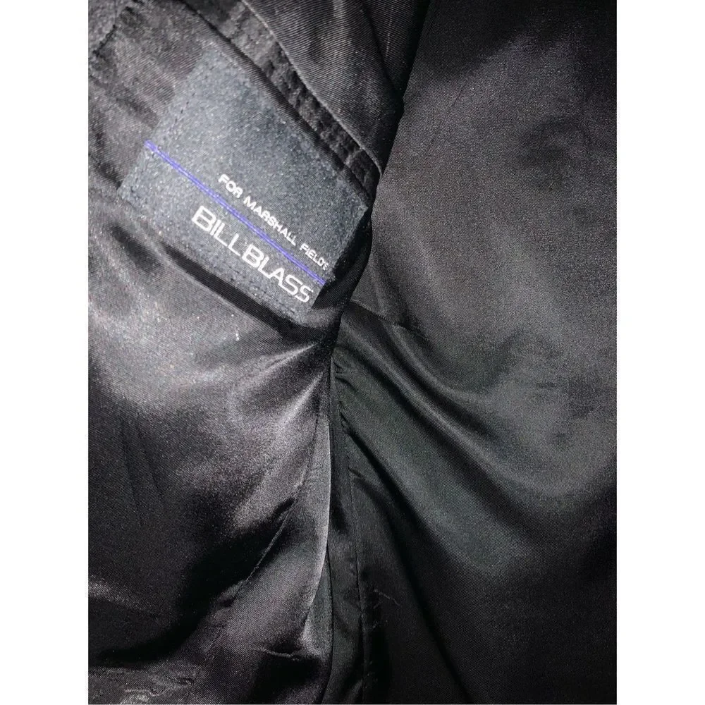 Vintage Bill BLASS Charcoal Gray Cashmere Button Down Blazer‎ Men’s 42